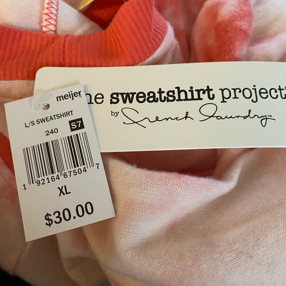 The Sweatshirt Project By French Laundry NWT - Picture 6 of 6